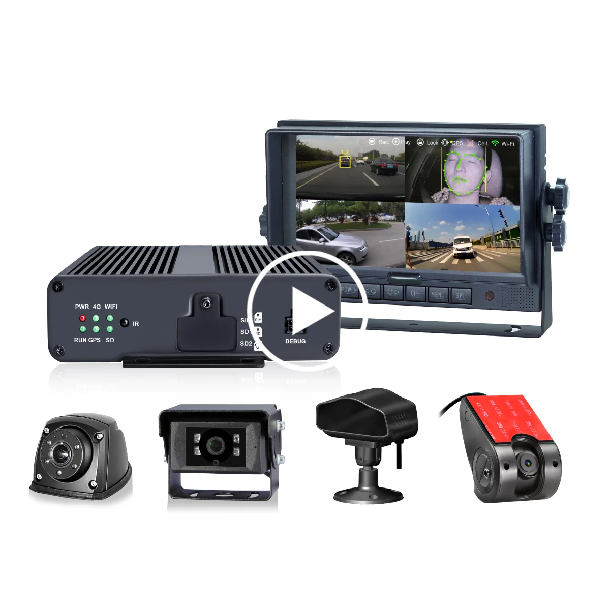 STONKAM 4 Channel Mobile Dvr A - Heavy Equipment Driver ulasan dan harga