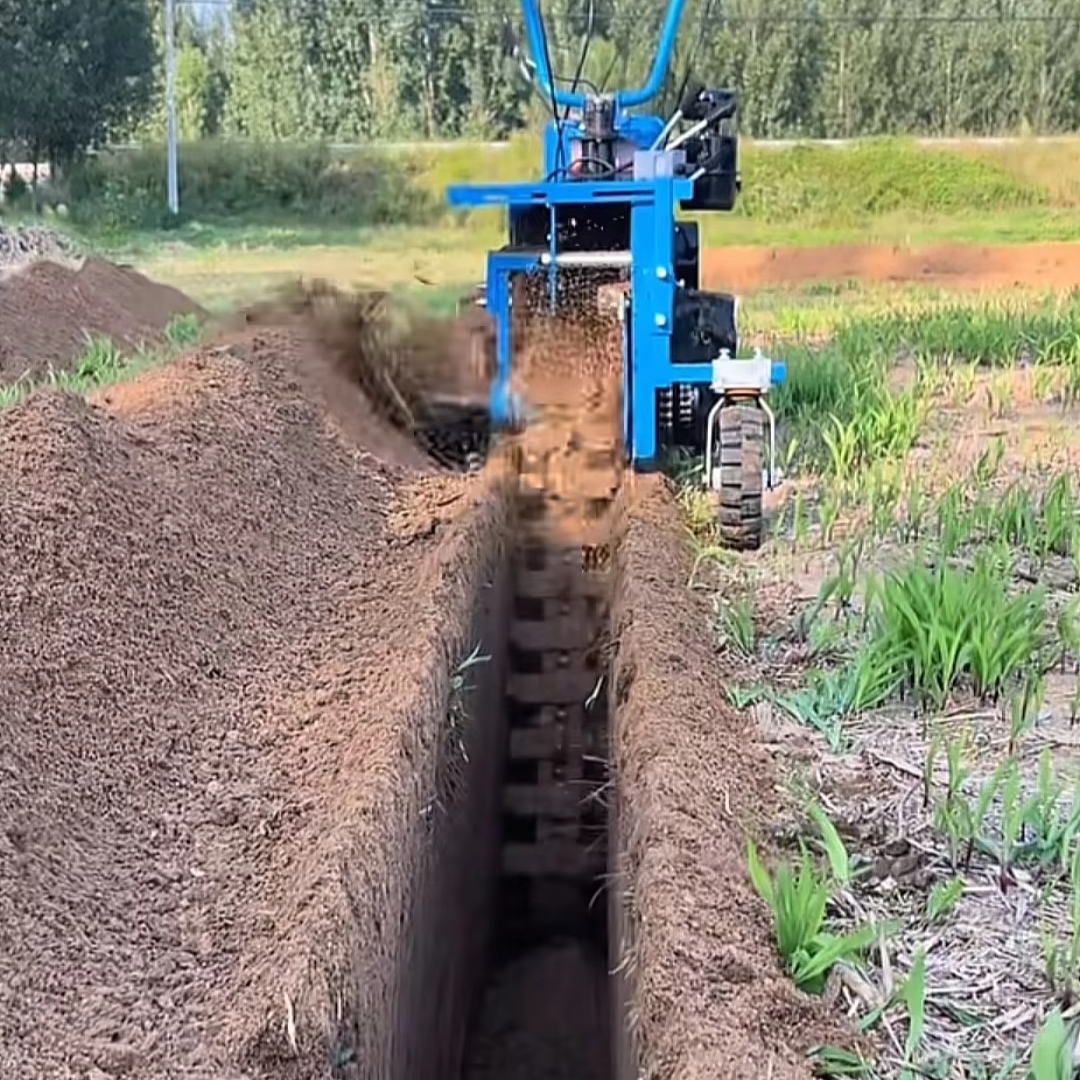 Chain Trencher Heavy Duty Indu - Heavy Equipment Trencher ulasan dan harga