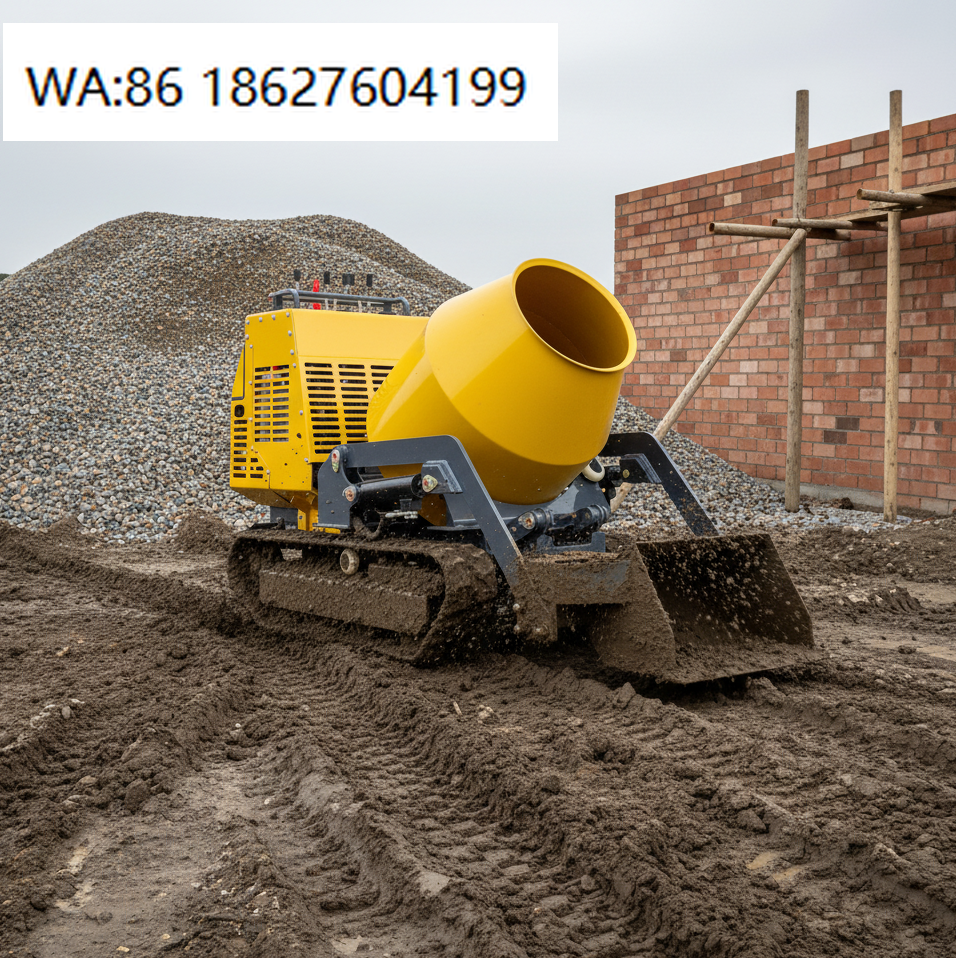 Self Walking Tracked Concrete  - Concrete Mixer Machine ulasan dan harga
