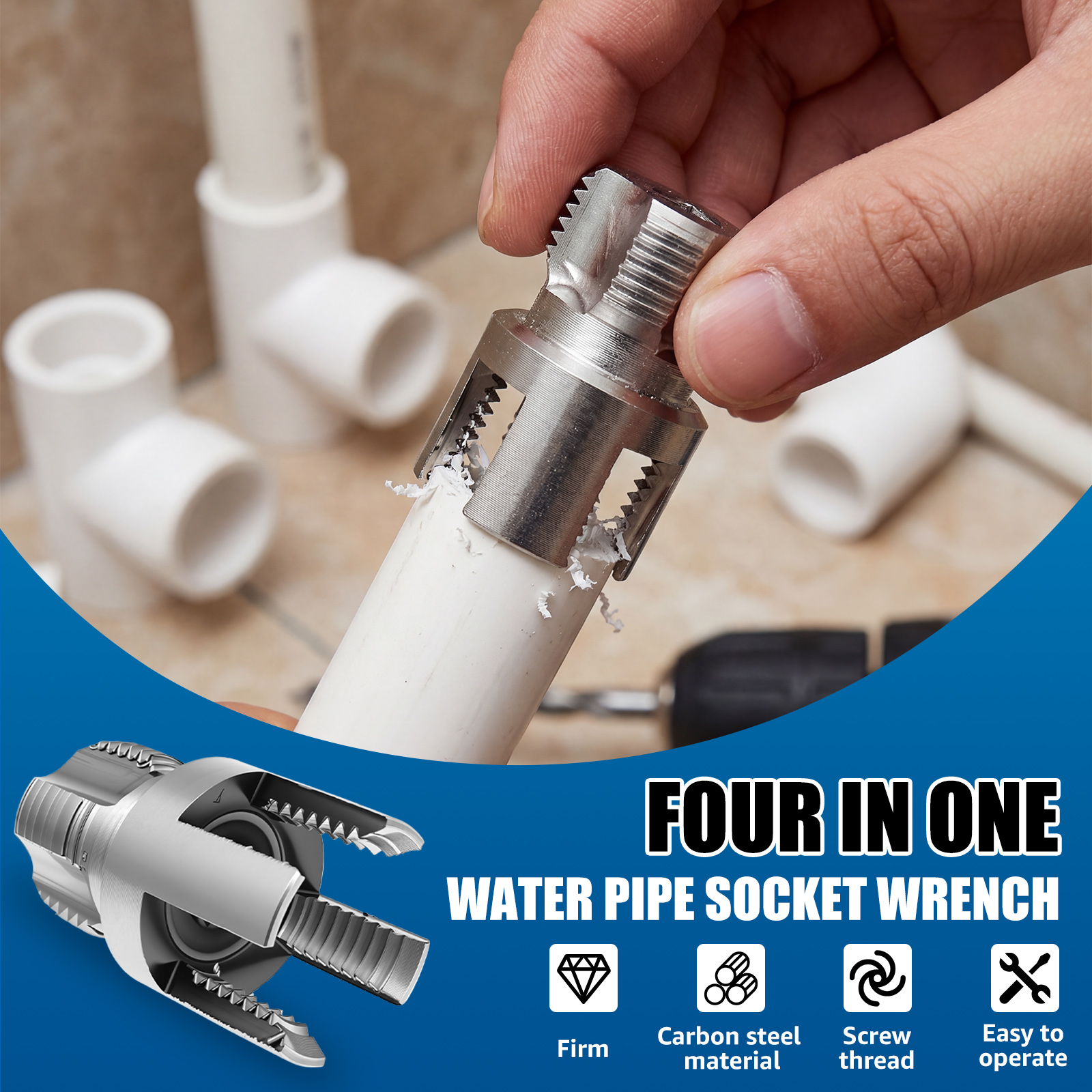 4 in 1 Water Pipe Thread Cutti - Pipe Threading Machine ulasan dan harga