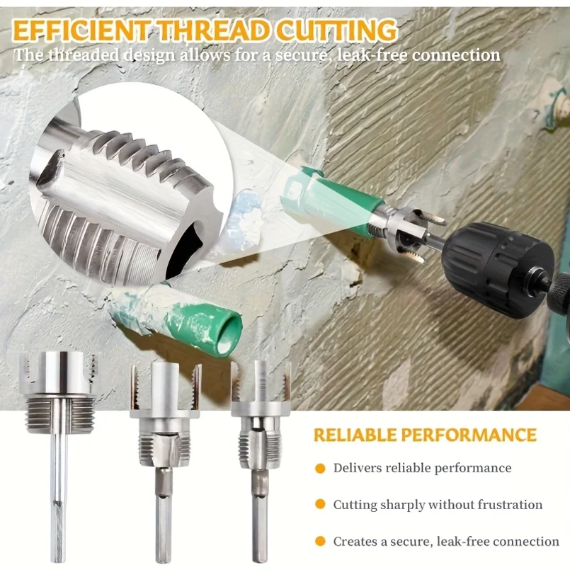 3pcs Heavy-Duty PVC/Plastic Pi - Pipe Threading Machine ulasan dan harga