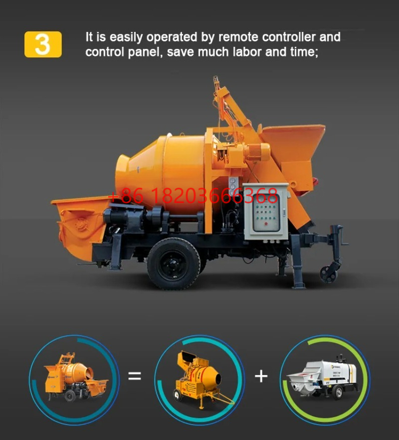 Customized Concrete Pumping Mi - Concrete Mixer Machine ulasan dan harga