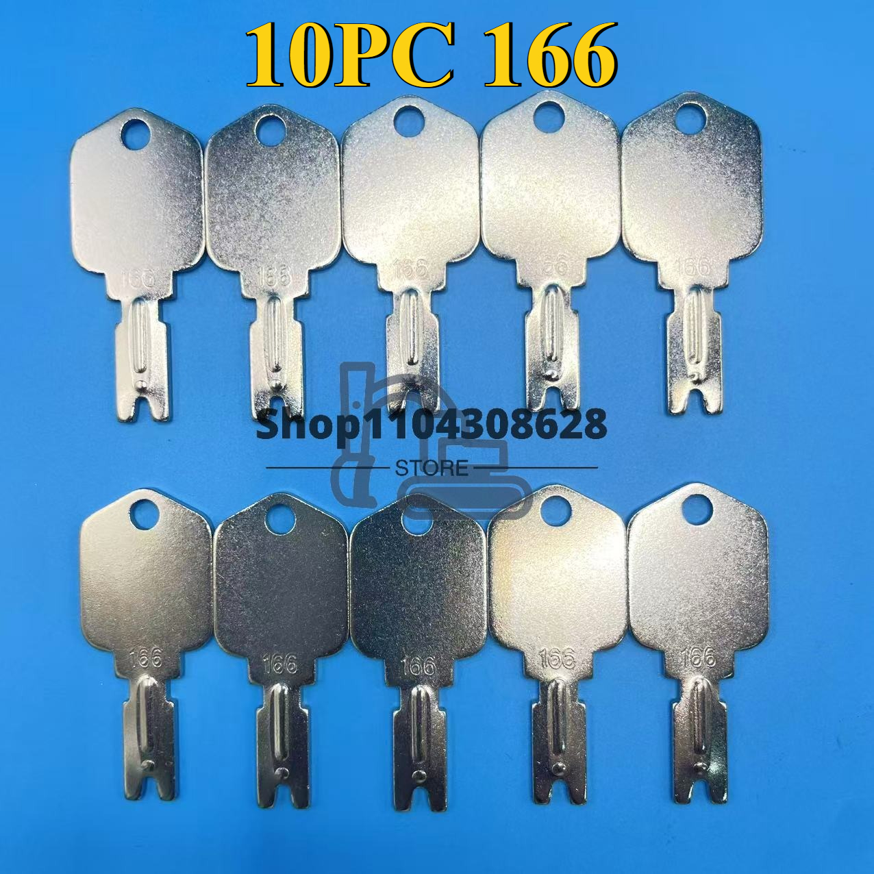 10PCS 166 Ignition Keys Forkli - Heavy Equipment Komatsu ulasan dan harga