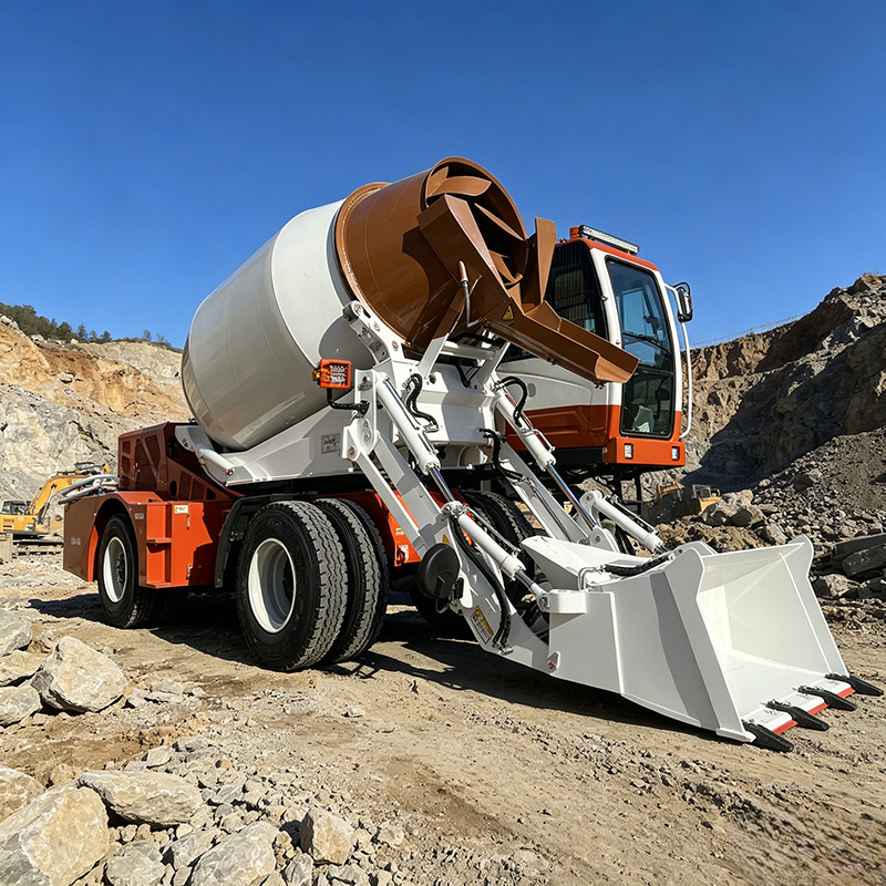 4-Wheel Drive Concrete Self-lo - Concrete Mixer Machine ulasan dan harga