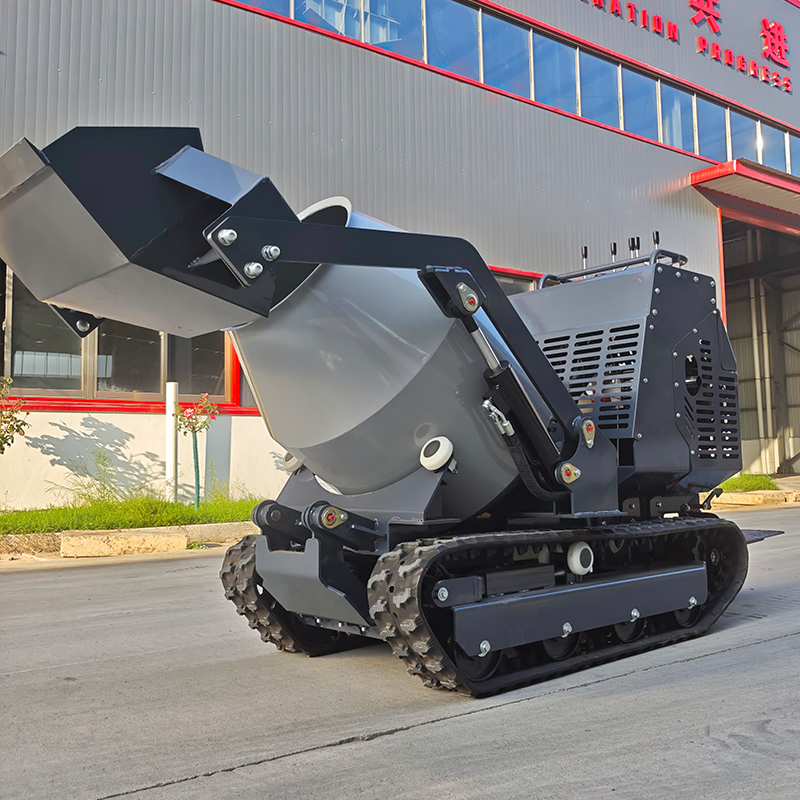 750kg Compact Crawler Concrete - Concrete Mixer Machine ulasan dan harga